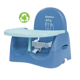 Badabulle- Booster pliabil Nomad Albastru cu Pisicuta