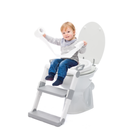 Scara cu reductor WC moale pliabila, 24 luni+, grey white  Fillikid