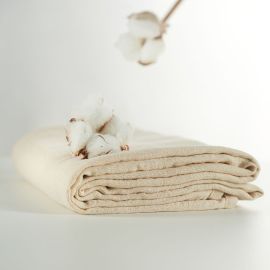 ONINO - Muselina multifunctionala din bumbac 100% organic, HUG.me, Creamy Vanilla, x1 bucata, 120 x 120 cm, certificata GOTS