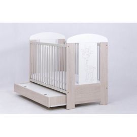 Patut Drewex Giraffe cu sertar - Natur cu Alb