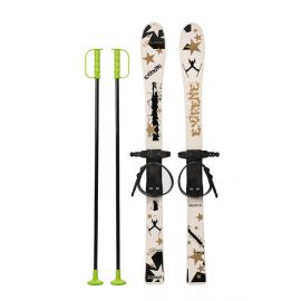 Schiuri copii Marmat 90 cm - Alb