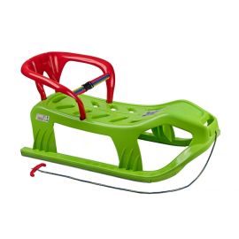 Sanie copii Marmat Snow Star Z cu spatar - Verde