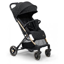 Carucior sport pentru copii, 78 x 33 x 104 cm, Nukido Paseo 716001 - Negru cu auriu