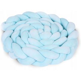 Protectie laterala pentru patut, impletita, 3 M, Ricokids 722111 - Albastru