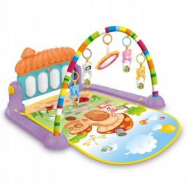 Salteluta de joaca XXL, pian cu 9 melodii si 5 jucarii Ricokids 7315, Multicolora