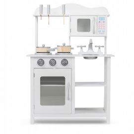 Bucatarie din lemn pentru copii Ricokids 7800 - Alb