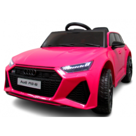 Masinuta electrica cu telecomanda Audi RS6 R-Sport - Roz