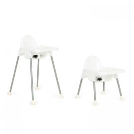 Scaun de masa 2 in 1 pentru copii Ecotoys HA-007 - Alb