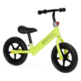Bicicleta fara pedale cu roti din spuma EVA Ecotoys JM-763 - Verde - Resigilat