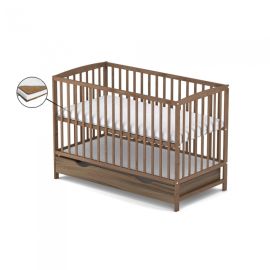 Patut cu sertar VESSANTI ARES - Maro + Saltea Cocos 10 cm