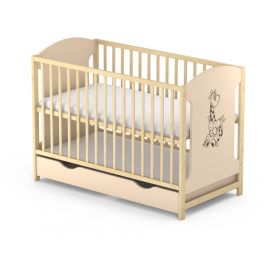 Patut cu sertar VESSANTI MILO GIRAFA - Crem cu natur