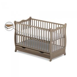 Patut cu sertar VESSANTI SOPHIE - Maro + Saltea Cocos 10 cm