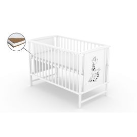 Patut fara sertar VESSANTI Berta Girafa Alb + Saltea Cocos 12 cm 