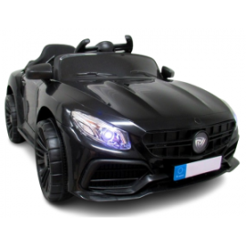 Masinuta electrica cu telecomanda si functie de balansare Cabrio Z6, 88x47x40 cm, varsta 1-4 ani, roti si scaun din plastic, putere 70W, R-Sport - Negru