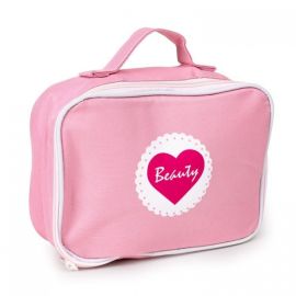 Gentuta de make-up cu 10 elemente din lemn Ecotoys W10D275