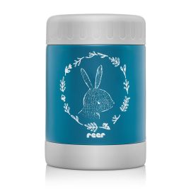 Cutie termica pentru mancare, otel inoxidabil vidat, 300 ml, albastra, Reer ColourDesign 90411 