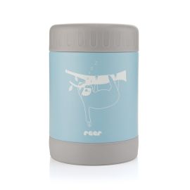 Cutie termica pentru mancare, otel inoxidabil vidat, 300 ml, albastra, Reer ColourDesign 90423 