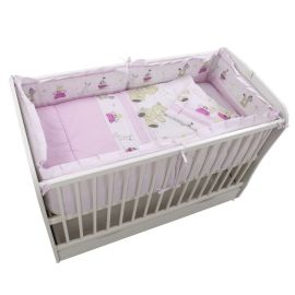 Lenjerie MyKids Teddy Play Pink M2 4+1 Piese 120x60