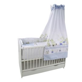 Lenjerie MyKids Teddy Play Blue M1 5+1 Piese M2 140x70 cm