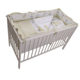 Lenjerie MyKids Teddy Play Bej 4+1 Piese M2 140x70