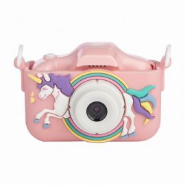 Aparat foto digital pentru copii, Free2Play, Cu functie selfie, Cadre distractive, Cu 6 filtre, Unicorn