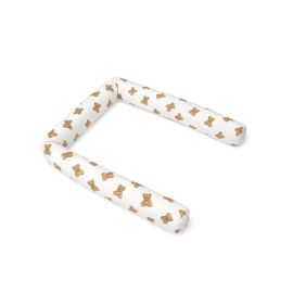 Aparatoare pentru patut, Qmini, Tip rulou, Cu husa detasabila, Lungime 180 cm, Din bumbac certificat Oeko Tex Standard 100, Teddy Toys