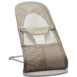 Baby Bjorn - Balansoar Balance Soft, Grey Beige/White, Mesh