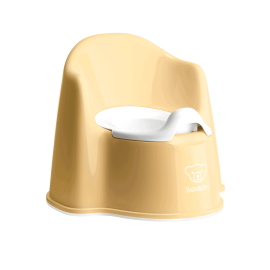 BabyBjorn - Olita cu protectie spate Potty Chair Powder Yellow/white