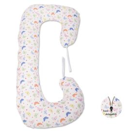BabyNeeds - Perna 3 in 1 pentru gravide si bebelusi Soft Plus, Fluturasi, Multicolor