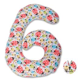 BabyNeeds - Perna multifunctionala Enjoy, Cu husa detasabila din bumbac, Buburuze