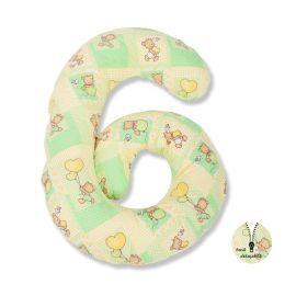 BabyNeeds - Perna multifunctionala Enjoy, Cu husa detasabila din bumbac, Ursuleti colorati