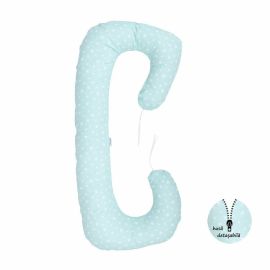 BabyNeeds - Perna multifunctionala Soft Plus, Mint cu stelute