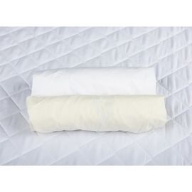 BabyNeeds Set 2xCearceaf cu Elastic Pentru Patut de 120x 60 cm Crem+Alb