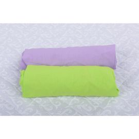 BabyNeeds Set 2xCearceaf cu elastic pt patut de 120x 60 cm lila+verde