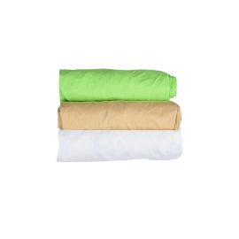 BabyNeeds Set 3xCearceaf cu Elastic Pentru Patut de 140x 70 cm Cappucino+Alb+Verde