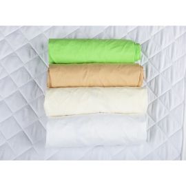 BabyNeeds Set 4xCearceaf cu Elastic Pentru Patut de 120x 60 cm Cappucino+Crem+Alb+Verde