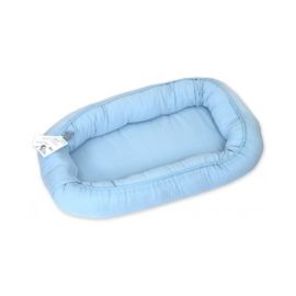 AMY - Suport de dormit Babynest, 70x45 cm, Puzzle Blue