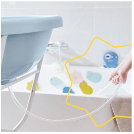 Badabulle - Furtun de scurgere a apei pentru cadita in forma de balena