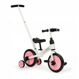 Bicicleta cu pedale si roti ajutatoare 3 in 1 Ecotoys YM-BB-12 - Pink