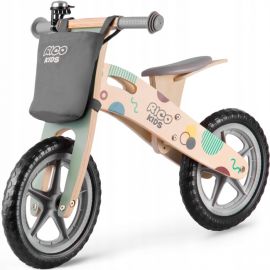 Bicicleta din lemn fara pedale Ricokids RC-610, Gri
