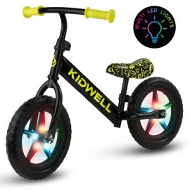 Bicicleta fara pedale cu LED Kidwell REBEL - Neon Yellow