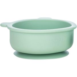 Bol din silicon fara BPA, Cu ventuza, 6 luni +, Conform cu standardul european de securitate EN14372:2004, FreeON, Bear Mint