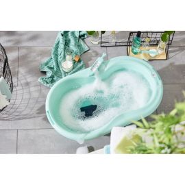 Cadita cu covoras antiderapant TOP Swedish green Rotho-babydesign