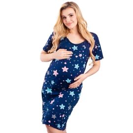 Camasa de alaptat, Din bumbac, Cu nasturi, Masura XXL, Sleeping Stars II