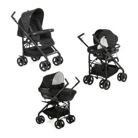 Carucior 3 in 1 Chicco Trio Sprint, BlackNight (Negru), 0luni+