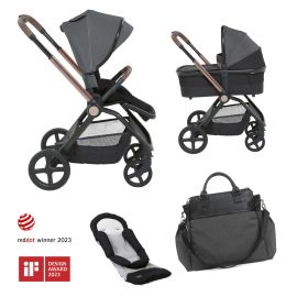 Carucior copii duo Chicco Mysa, BlackSatin (Negru), de la nastere pana la 22Kg