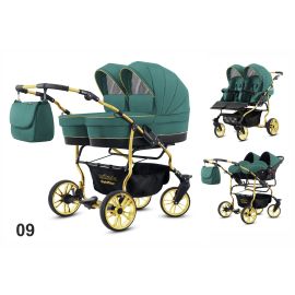 Carucior pentru gemeni Mikado GOLDSTAR 3 in 1 GS-09