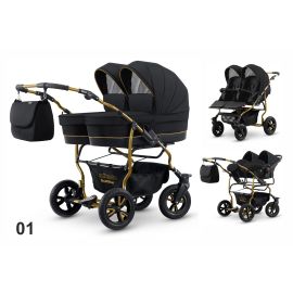 Carucior pentru gemeni Mikado GOLDSTAR GS-01 3 in 1
