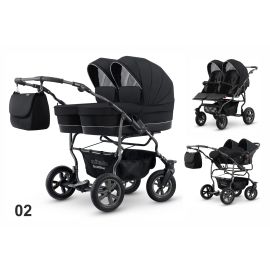 Carucior pentru gemeni Mikado GOLDSTAR GS-02 3 in 1