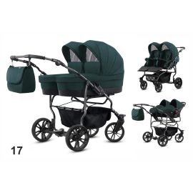 Carucior pentru gemeni Mikado TWIN 2023 T-17 3 in 1